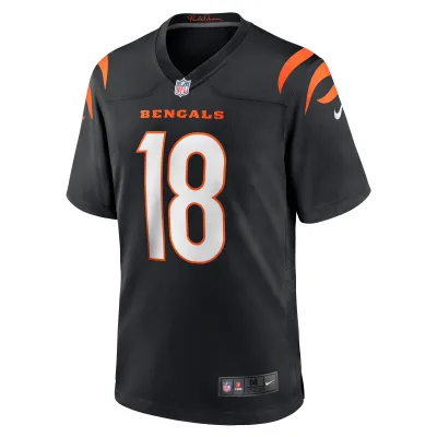 Men's Cincinnati Bengals Kwamie Lassiter II Black Game Player Jersey 02