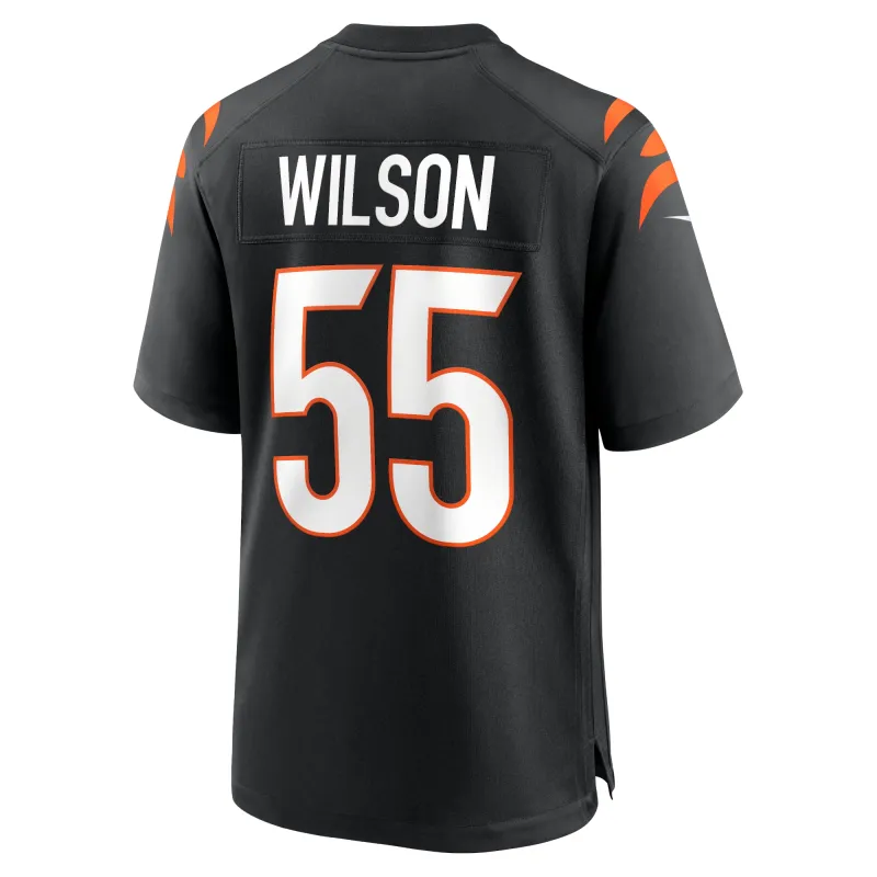 Men's Cincinnati Bengals Logan Wilson Black Game Jersey