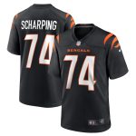 Men's Cincinnati Bengals Max Scharping Black Game Player Jersey
