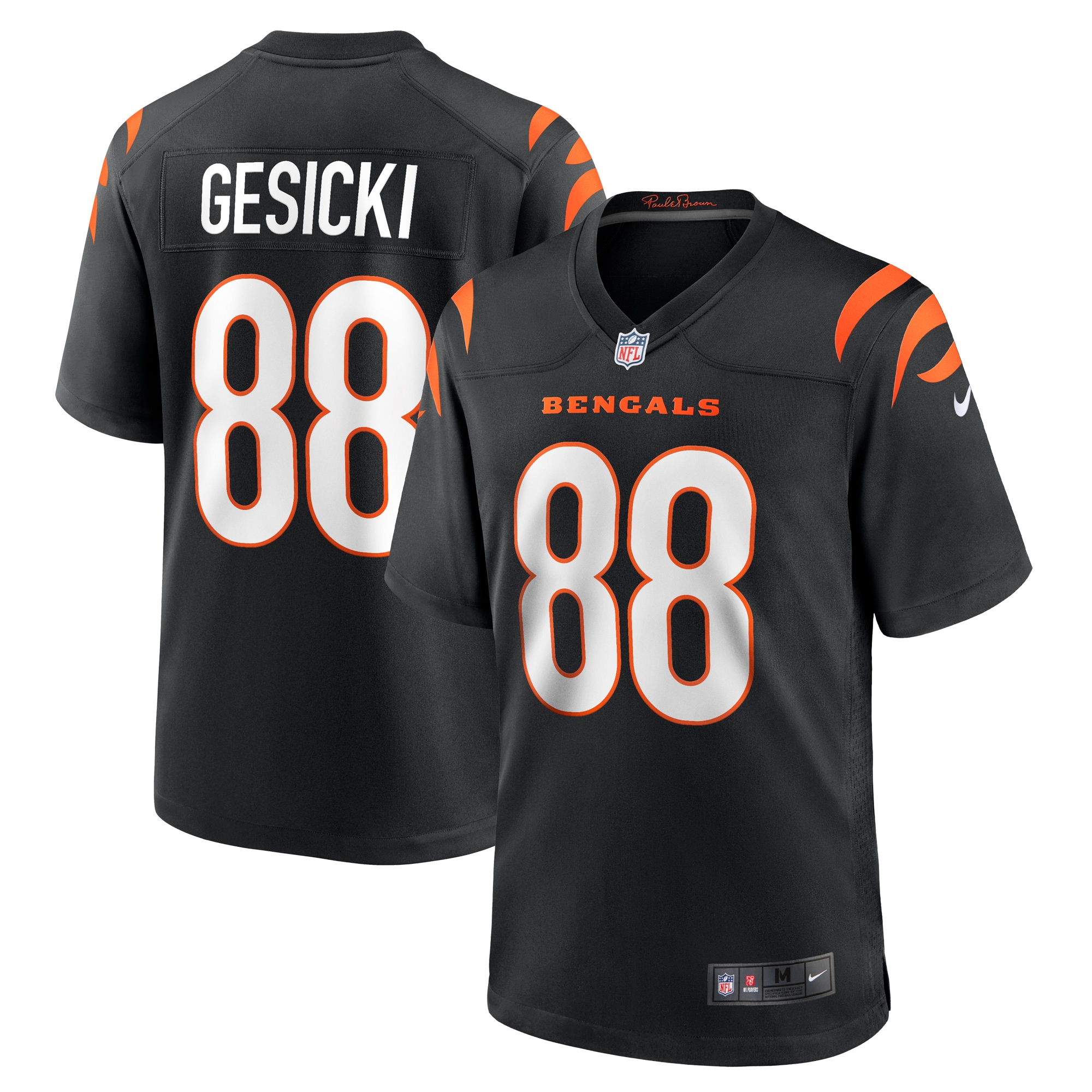 Men's Cincinnati Bengals Mike Gesicki Black Game Jersey