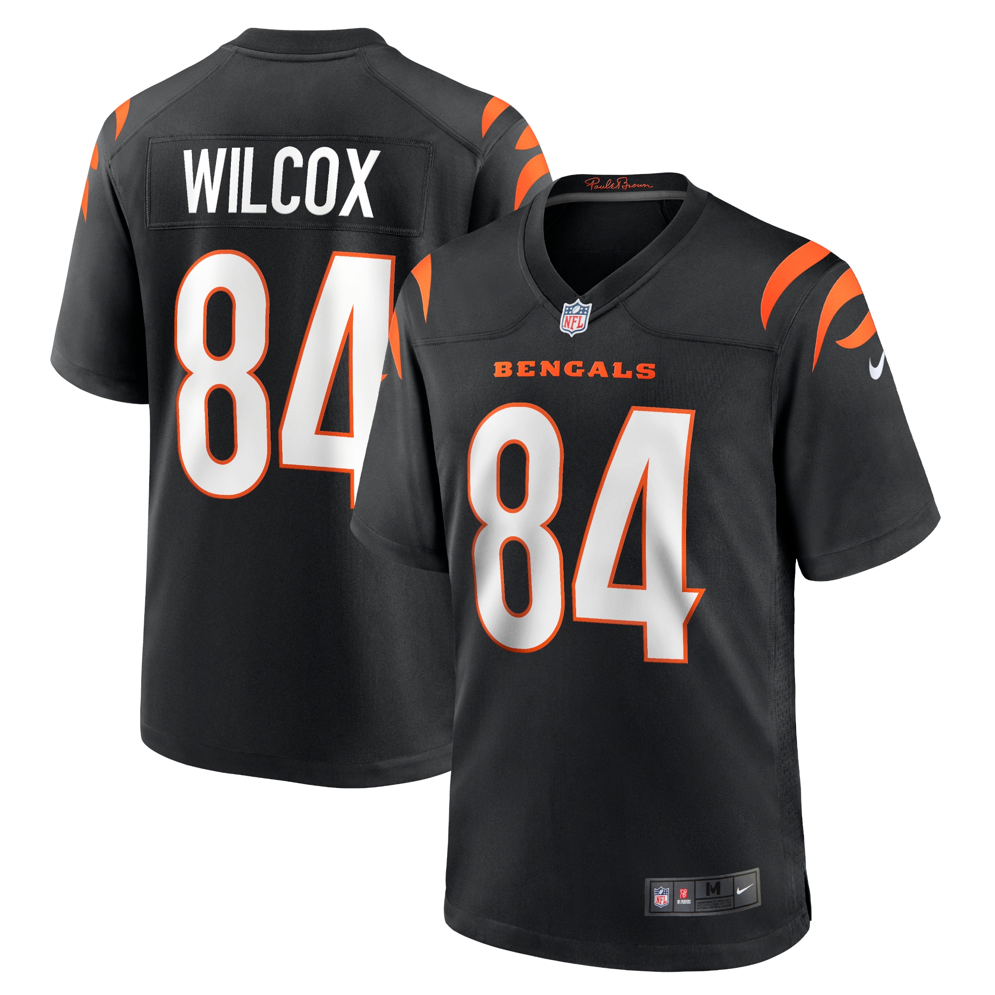 Men's Cincinnati Bengals Mitchell Wilcox Black Player Game Jersey