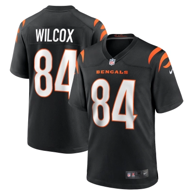 Men's Cincinnati Bengals Mitchell Wilcox Black Player Game Jersey 01