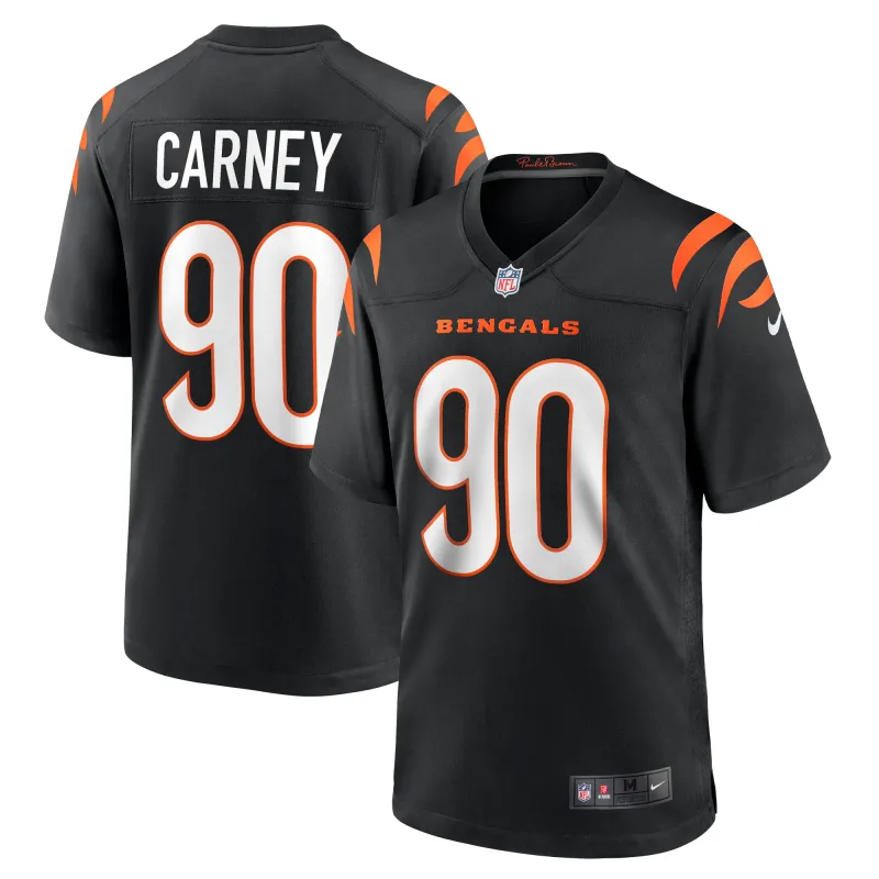 Men's Cincinnati Bengals Owen Carney Black Home Game Player Jersey