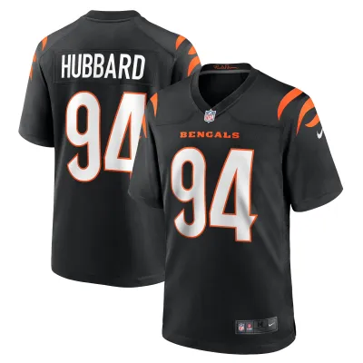 Men's Cincinnati Bengals Sam Hubbard Black Player Game Jersey 01