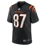 Men's Cincinnati Bengals Tanner Hudson Black Home Game Player Jersey