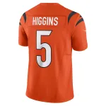 Men's Cincinnati Bengals Tee Higgins Orange Vapor F.U.S.E. Limited Jersey