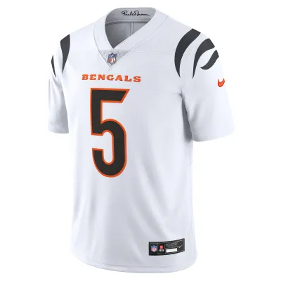 Men's Cincinnati Bengals Tee Higgins White Vapor Untouchable Limited Jersey 02