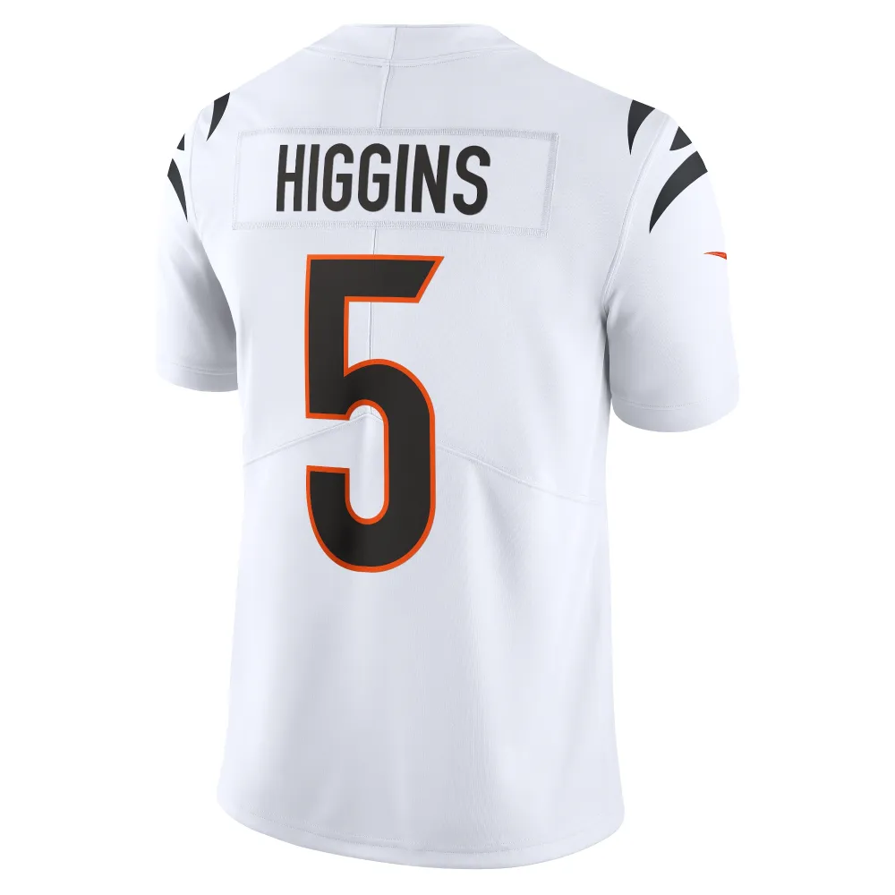 Men's Cincinnati Bengals Tee Higgins White Vapor Untouchable Limited Jersey