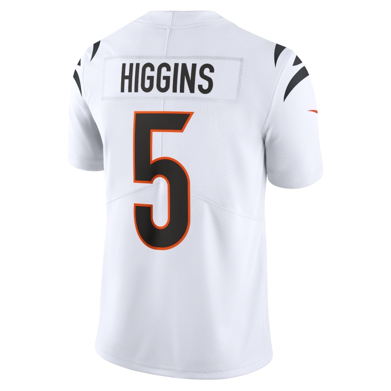 Men's Cincinnati Bengals Tee Higgins White Vapor Untouchable Limited Jersey