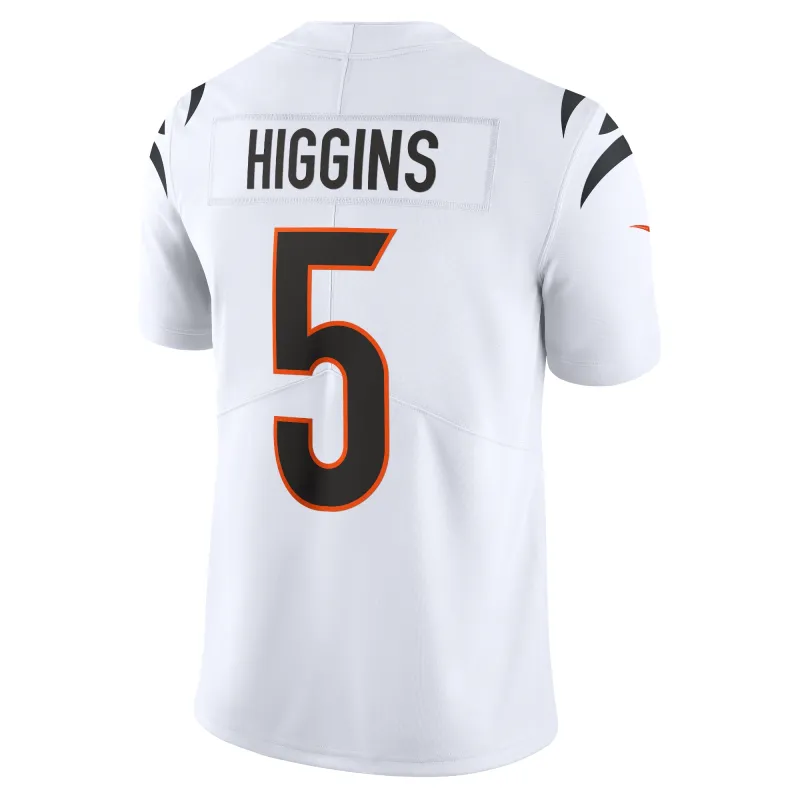 Men's Cincinnati Bengals Tee Higgins White Vapor Untouchable Limited Jersey