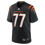 Men's Cincinnati Bengals Trent Brown Black Game Jersey
