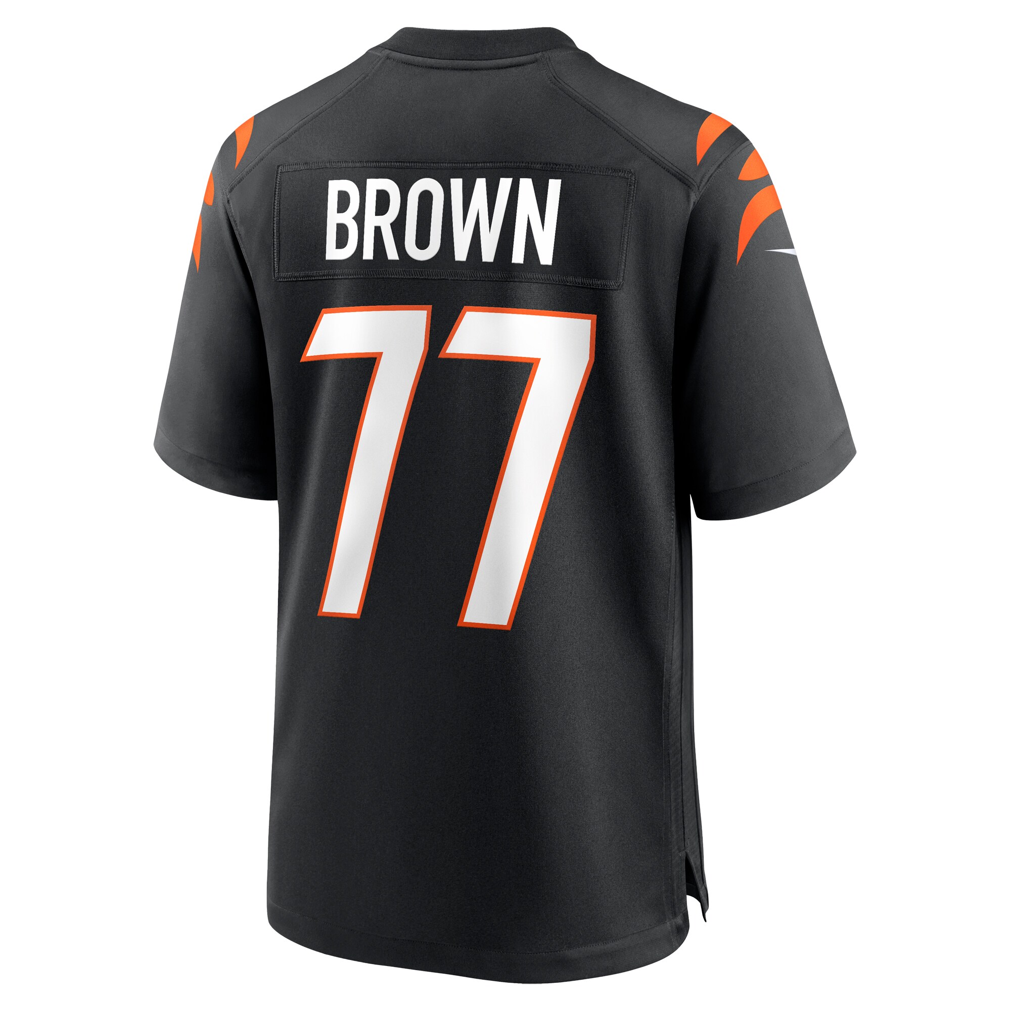 Men's Cincinnati Bengals Trent Brown Black Game Jersey