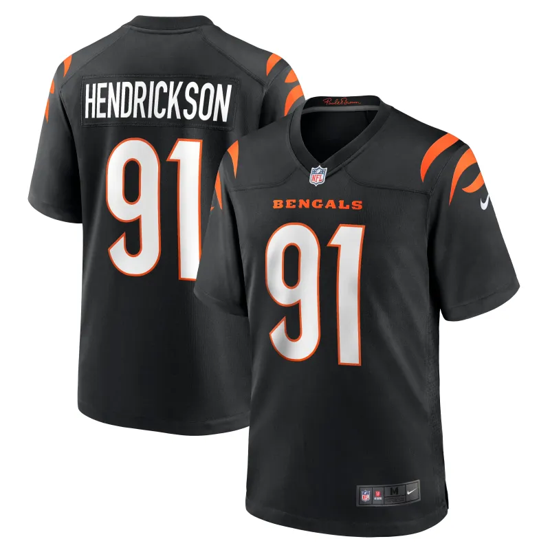 Men's Cincinnati Bengals Trey Hendrickson Black Game Jersey