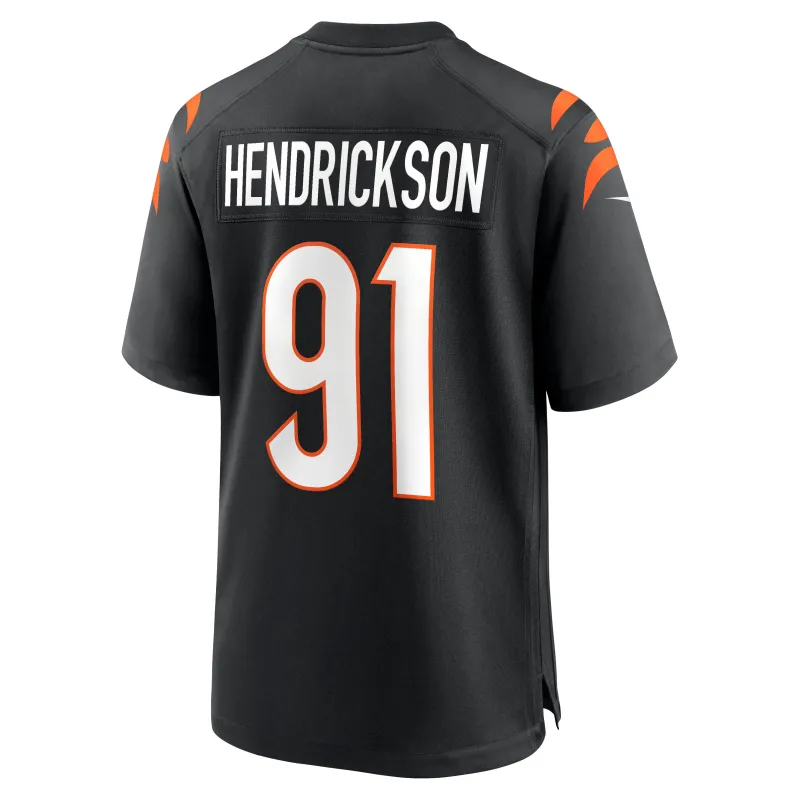 Men's Cincinnati Bengals Trey Hendrickson Black Game Jersey