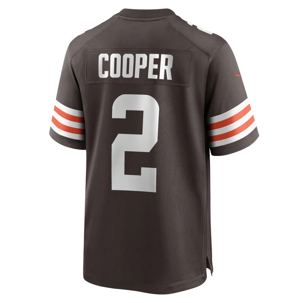 Men's Cleveland Browns Amari Cooper Brown Game Jersey