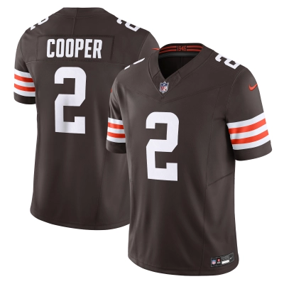 Men's Cleveland Browns Amari Cooper Brown Vapor F.U.S.E. Limited Jersey 01