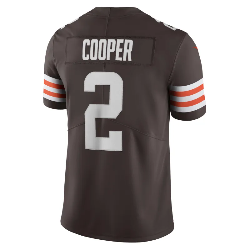 Men's Cleveland Browns Amari Cooper Brown Vapor Limited Jersey