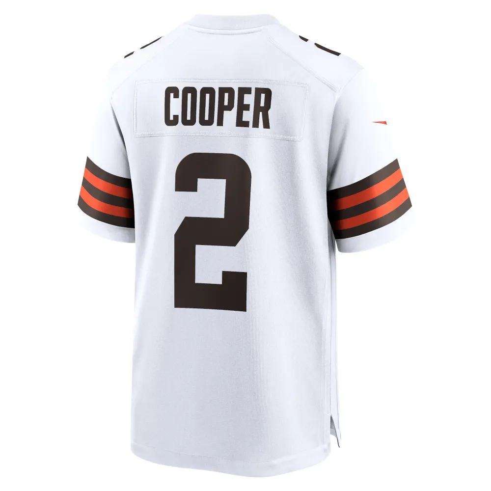 Men's Cleveland Browns Amari Cooper White Game Jersey