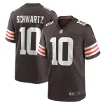 Men's Cleveland Browns Anthony Schwartz Brown Game Jersey