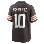 Men's Cleveland Browns Anthony Schwartz Brown Game Jersey