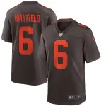 Men's Cleveland Browns Baker Mayfield Brown Alternate Game Jersey