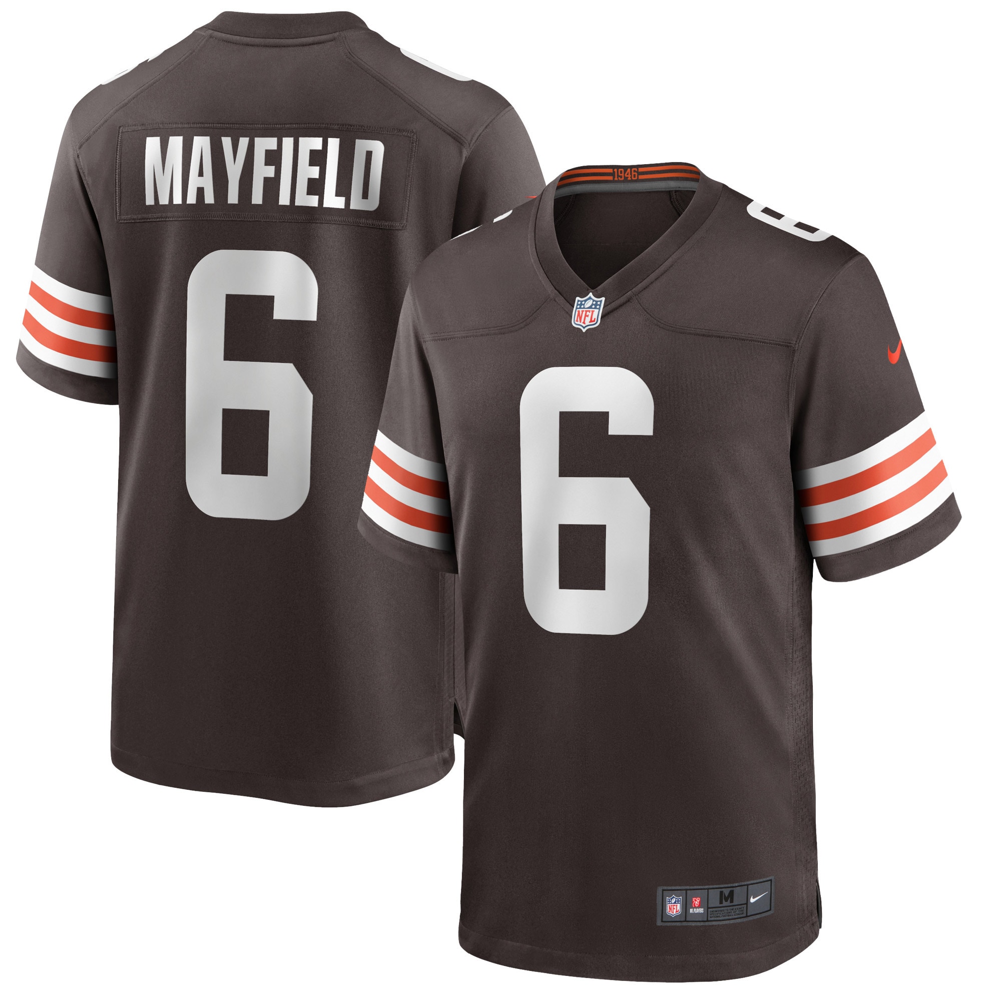 Men's Cleveland Browns Baker Mayfield Brown Game Player Jersey
