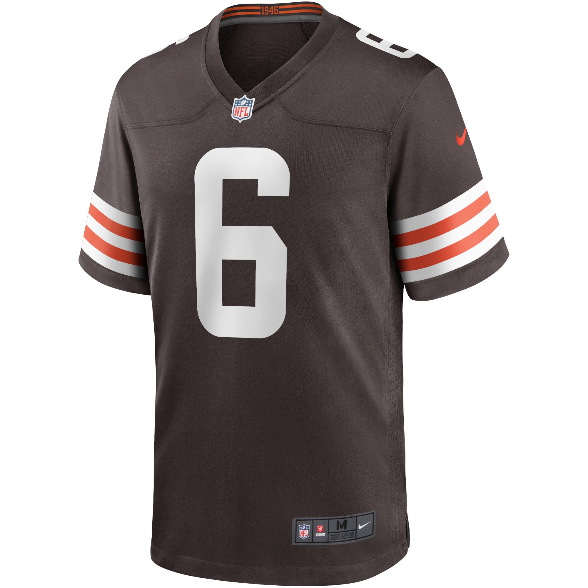 Men's Cleveland Browns Baker Mayfield Brown Game Player Jersey