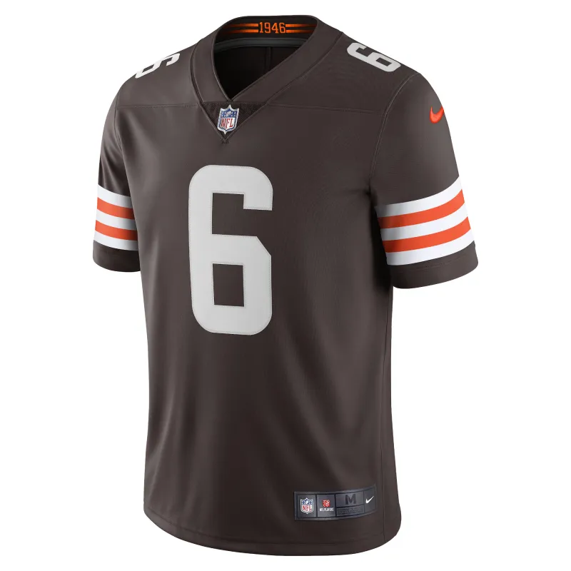 Men's Cleveland Browns Baker Mayfield Brown Vapor Limited Player Jersey