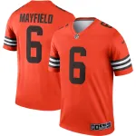 Men's Cleveland Browns Baker Mayfield Orange Inverted Legend Jersey