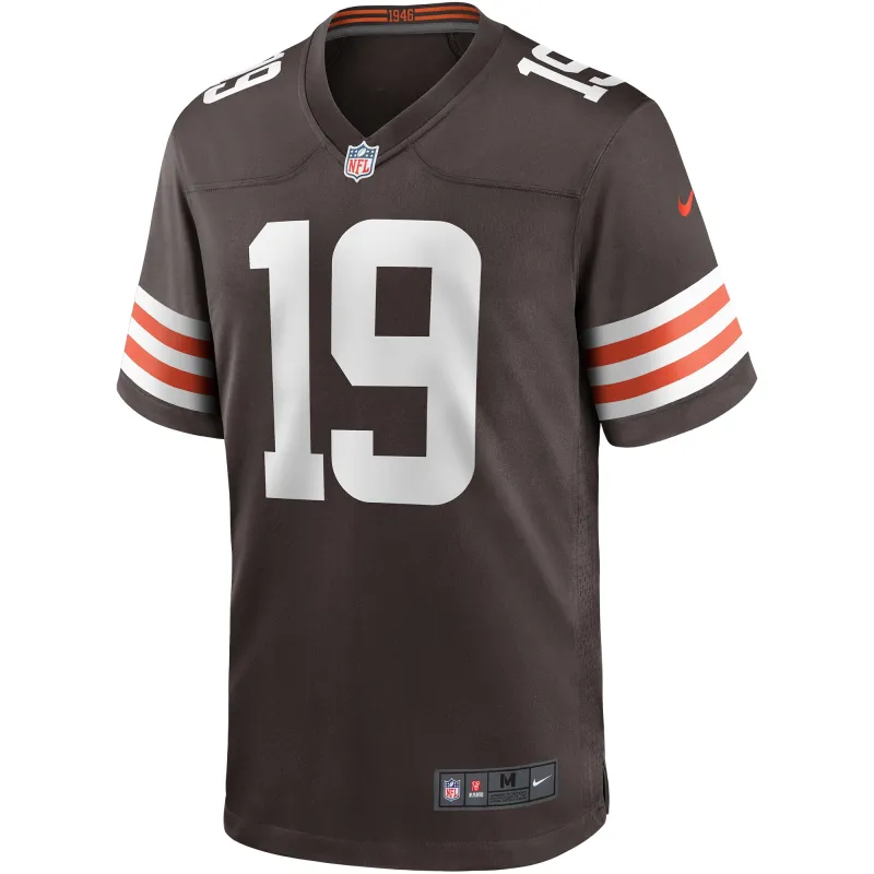 Men's Cleveland Browns Bernie Kosar Brown Game Retired Player Jersey