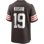 Men's Cleveland Browns Bernie Kosar Brown Game Retired Player Jersey