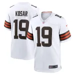 Men's Cleveland Browns Bernie Kosar White Retired Player Game Jersey