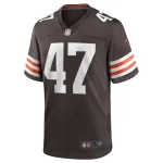 Men's Cleveland Browns Charley Hughlett Brown Game Jersey