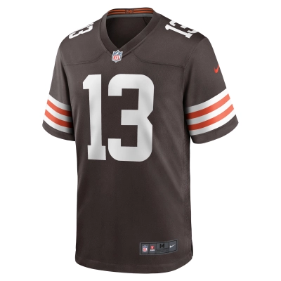 Men's Cleveland Browns Corey Bojorquez Brown Game Jersey 02