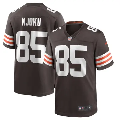 Men's Cleveland Browns David Njoku Brown Player Game Jersey 01