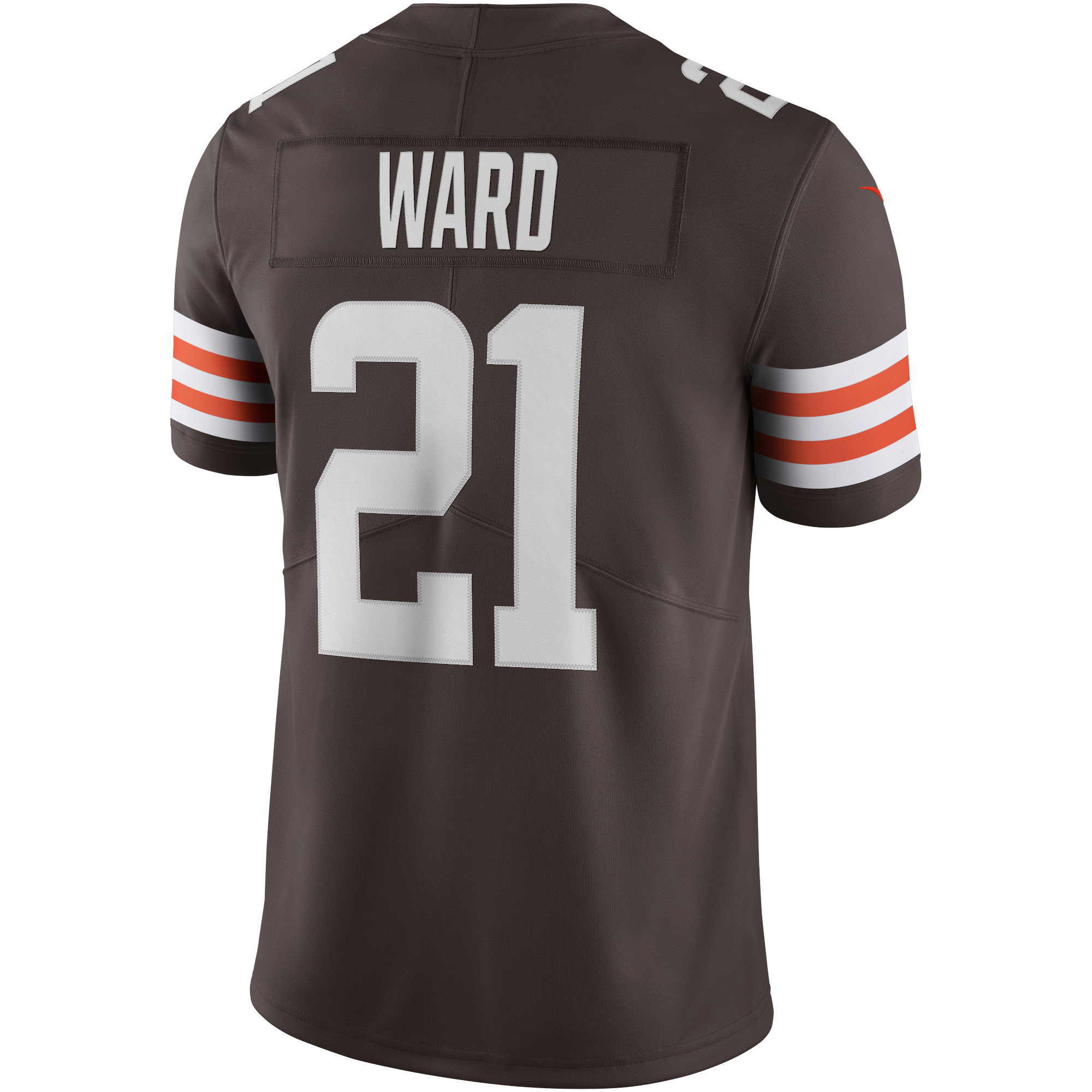 Men's Cleveland Browns Denzel Ward Brown Vapor Limited Jersey