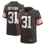 Men's Cleveland Browns Deon Jackson Brown Game Jersey