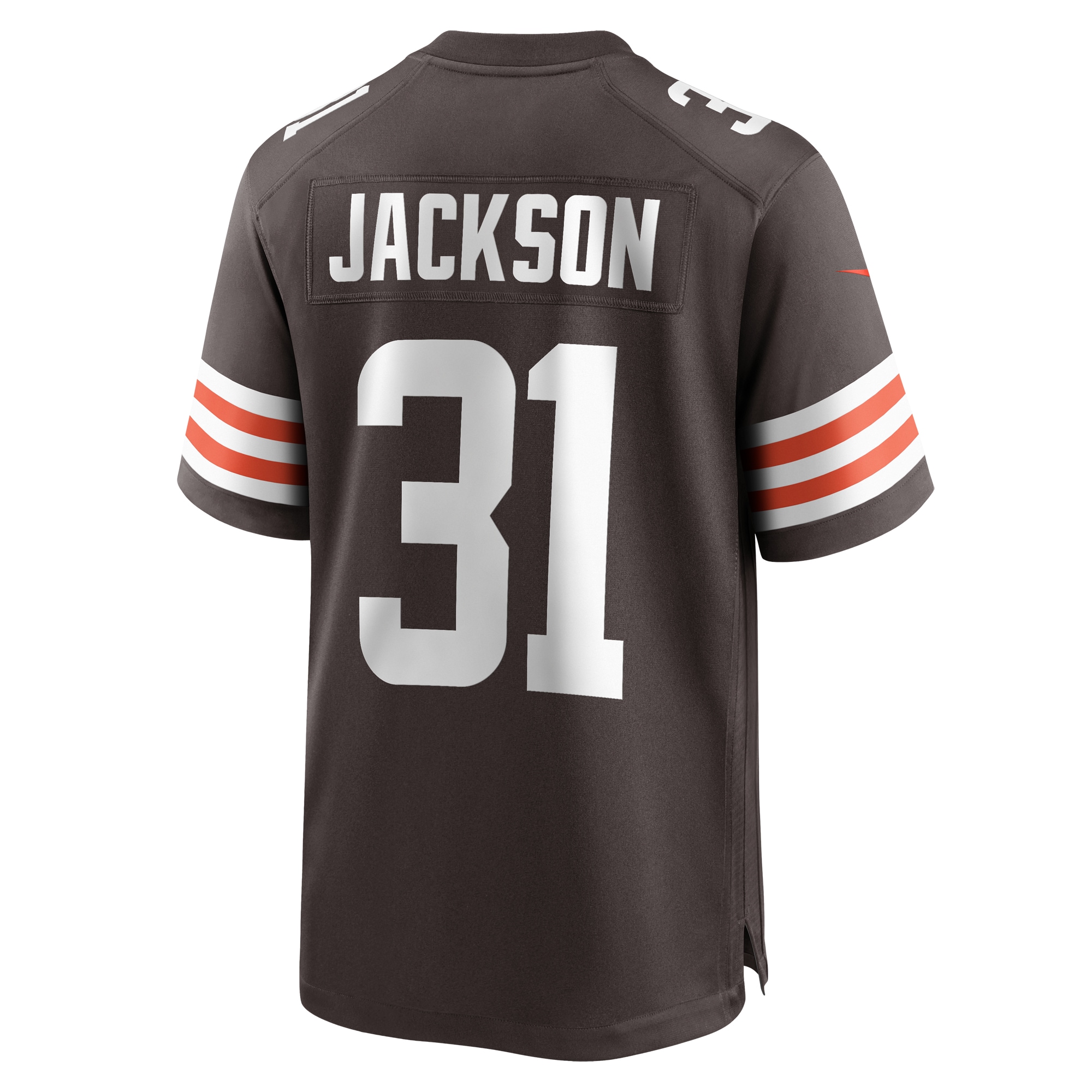 Men's Cleveland Browns Deon Jackson Brown Game Jersey