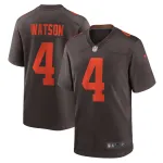 Men's Cleveland Browns Deshaun Watson Brown Alternate Game Jersey