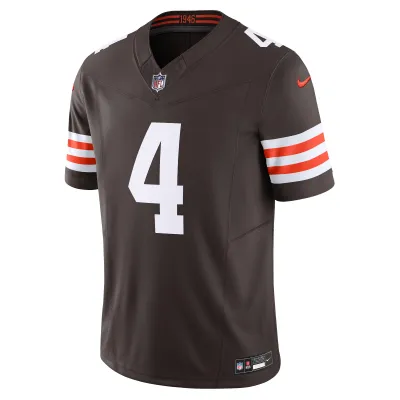 Men's Cleveland Browns Deshaun Watson Brown Vapor F.U.S.E. Limited Jersey 02