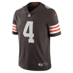 Men's Cleveland Browns Deshaun Watson Brown Vapor Limited Jersey