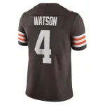 Men's Cleveland Browns Deshaun Watson Brown Vapor Limited Jersey