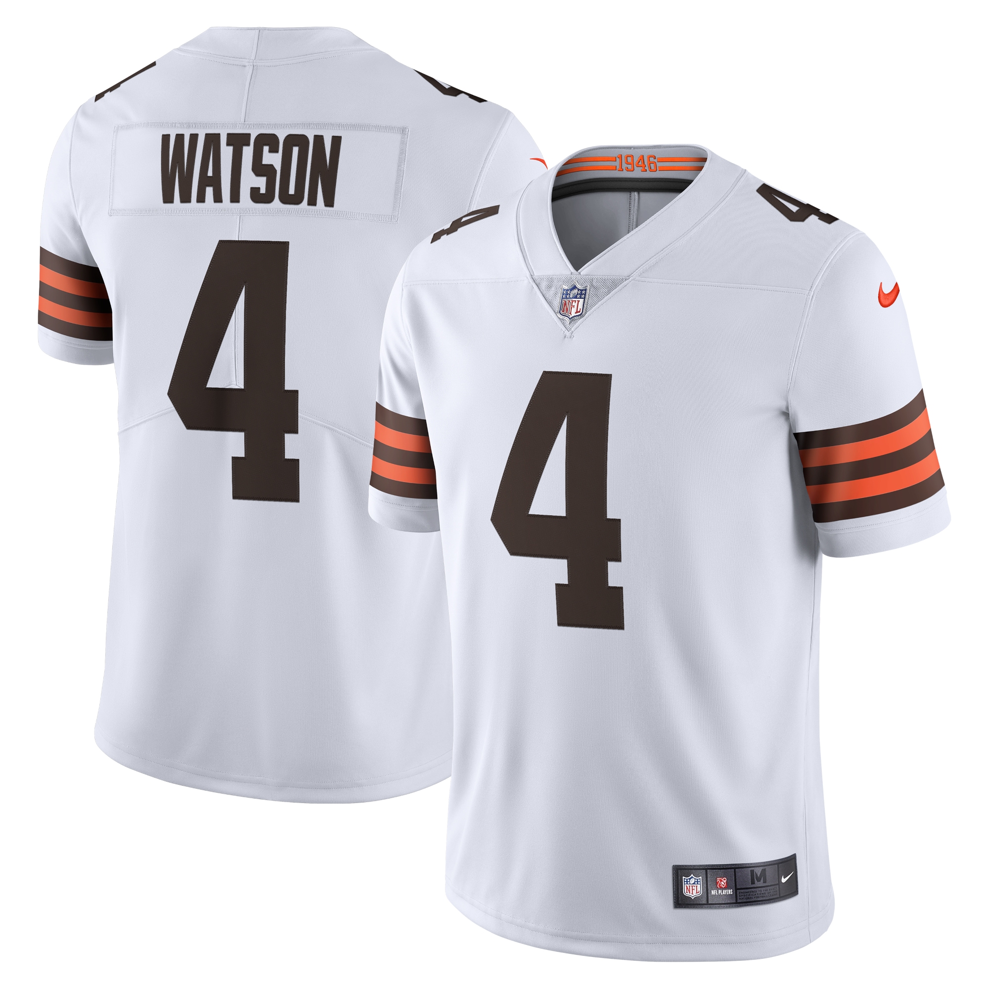 Men's Cleveland Browns Deshaun Watson White 2020 Vapor Limited Jersey