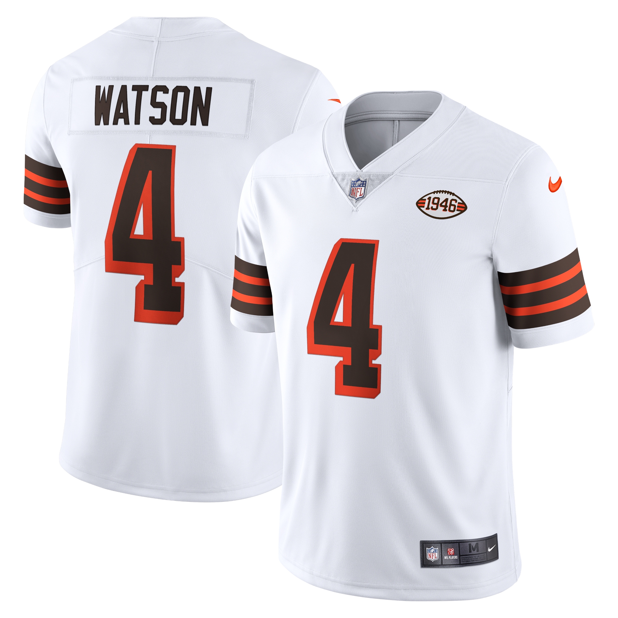 Men's Cleveland Browns Deshaun Watson White 2021 Alternate Vapor Limited Jersey