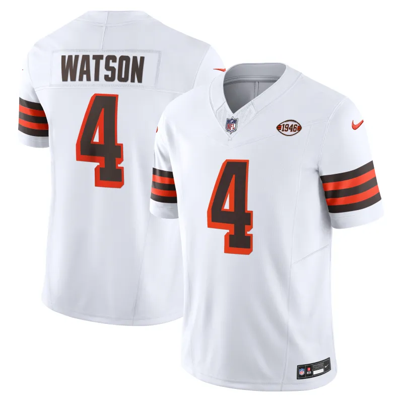Men's Cleveland Browns Deshaun Watson White Vapor F.U.S.E. Limited Jersey