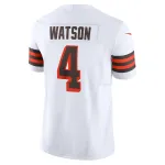 Men's Cleveland Browns Deshaun Watson White Vapor F.U.S.E. Limited Jersey