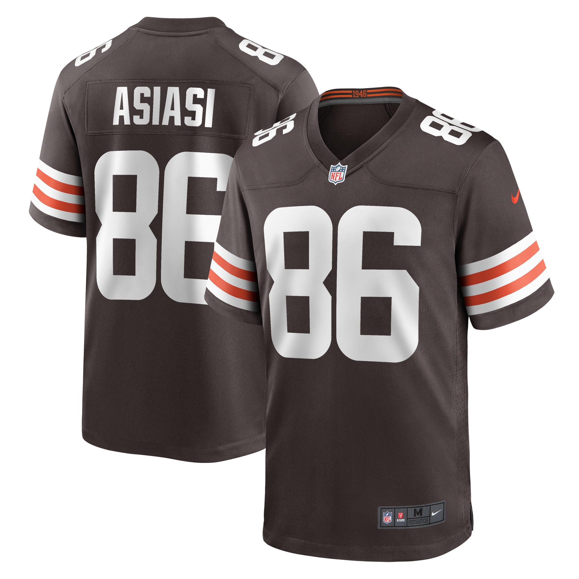 Men's Cleveland Browns Devin Asiasi Brown Game Jersey