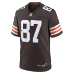 Men's Cleveland Browns Giovanni Ricci Brown Game Jersey