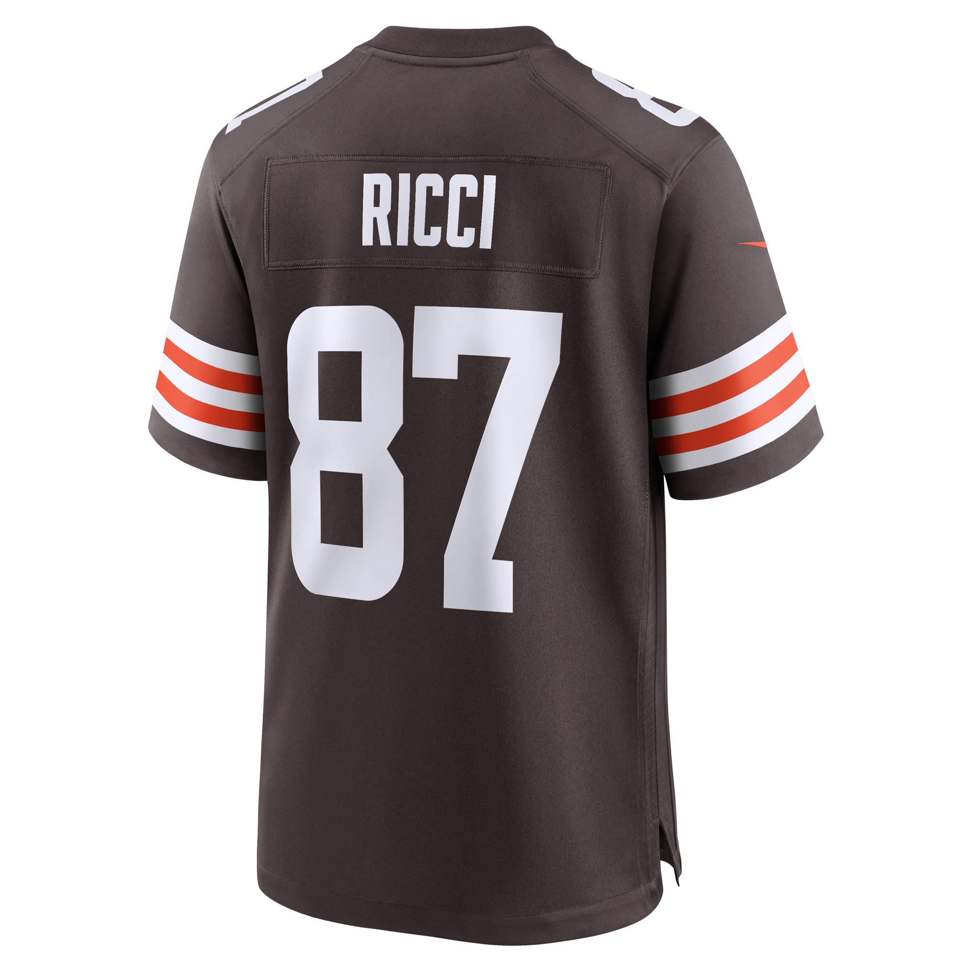 Men's Cleveland Browns Giovanni Ricci Brown Game Jersey