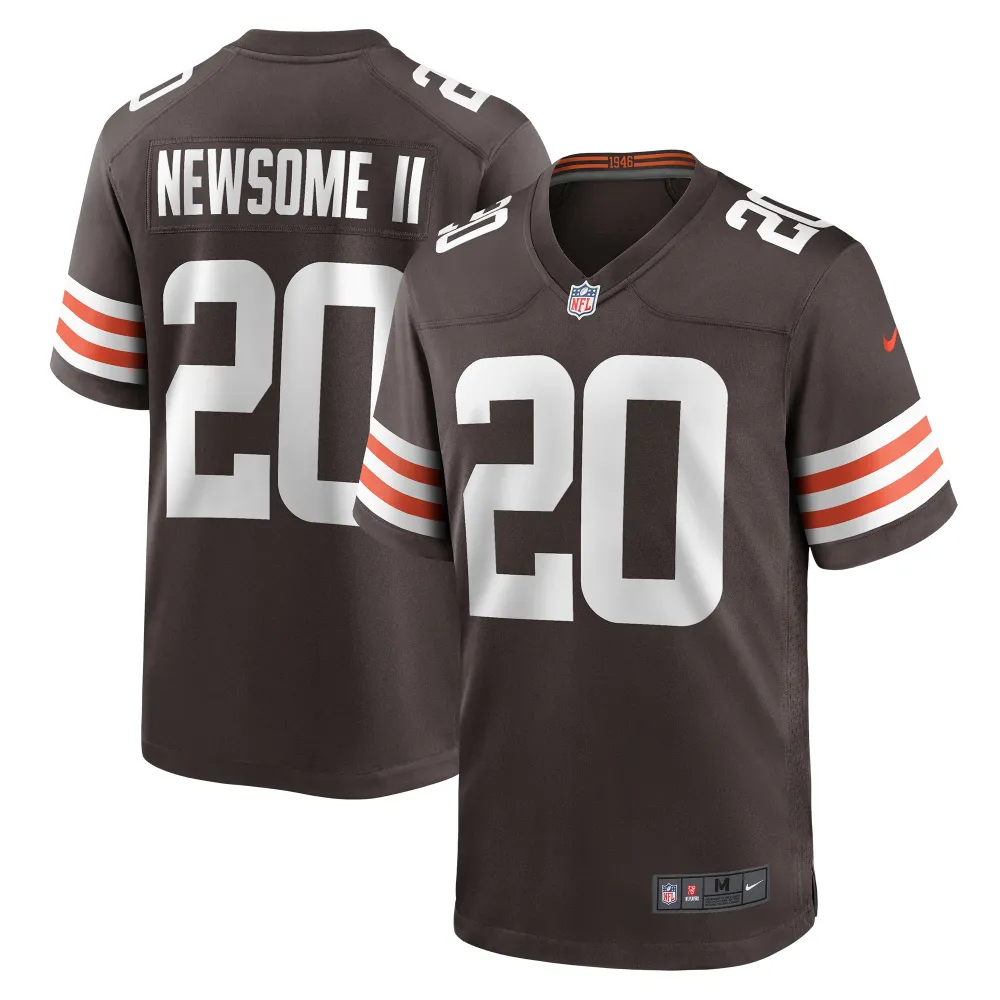 Men's Cleveland Browns Greg Newsome II Brown Game Jersey